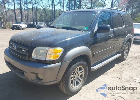 2004 Toyota Sequoia Sr5 V8 z USA, uszkodzony, nr VIN 5TDZT34A34S230301